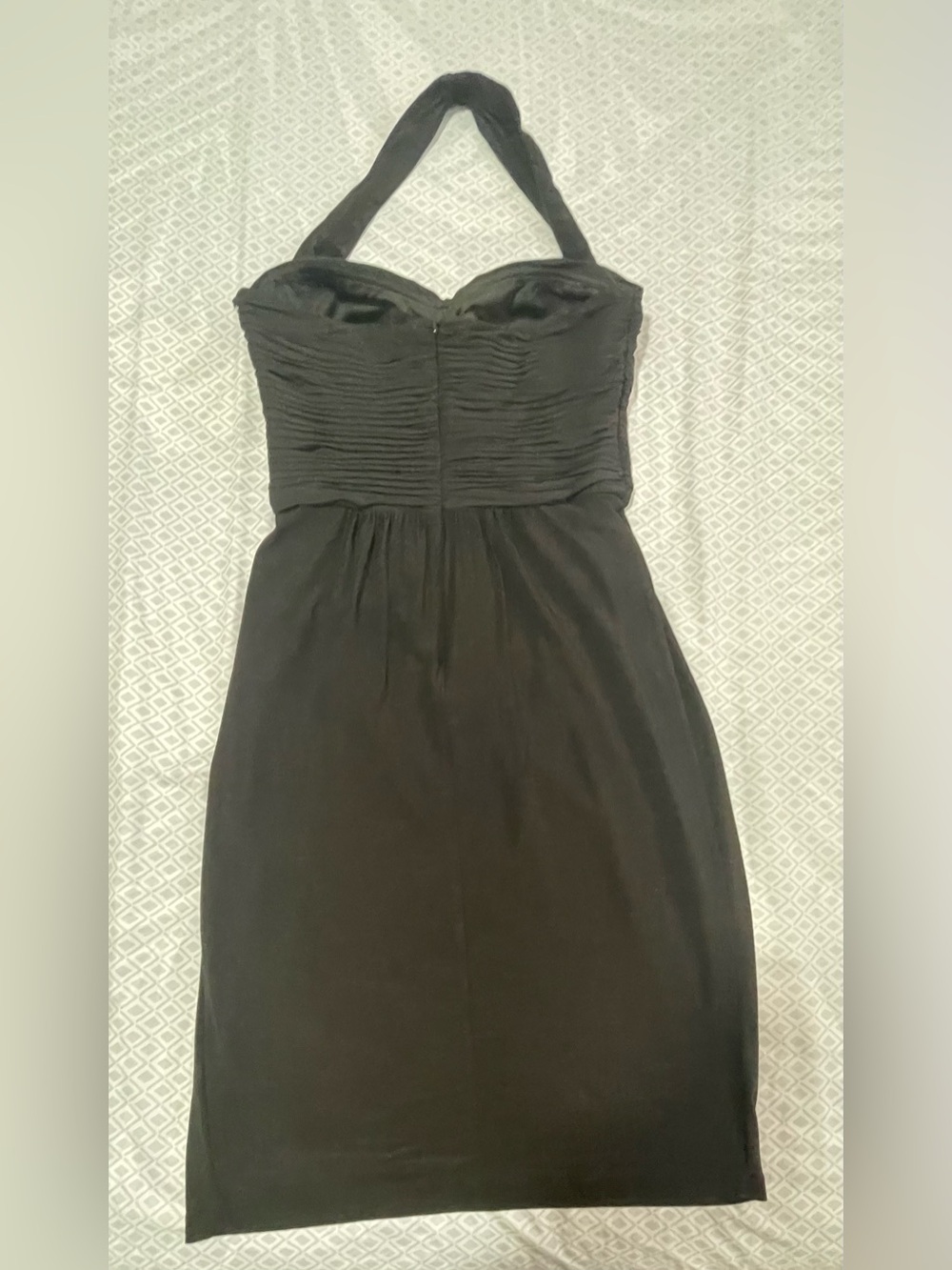 Anne Klein Black Strapless Halter Dress
